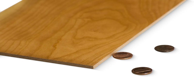 Glowforge Proofgrade Cherry Plywood - 5 Sheets - 12x20 Inches - Approx 3/25 Inch Thick - Finished Wood for Laser Cutting and Engraving Projects - Image 2
